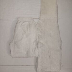 FIGLEAVES 2 PIECE FLEECE SHERPA COWL NECK LOUNGEWEAR SET